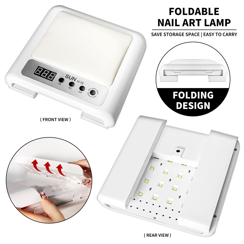 UV Led Nail Lamp For Gel Nail Polish Press On Nails Curing, Large UV Nail Light