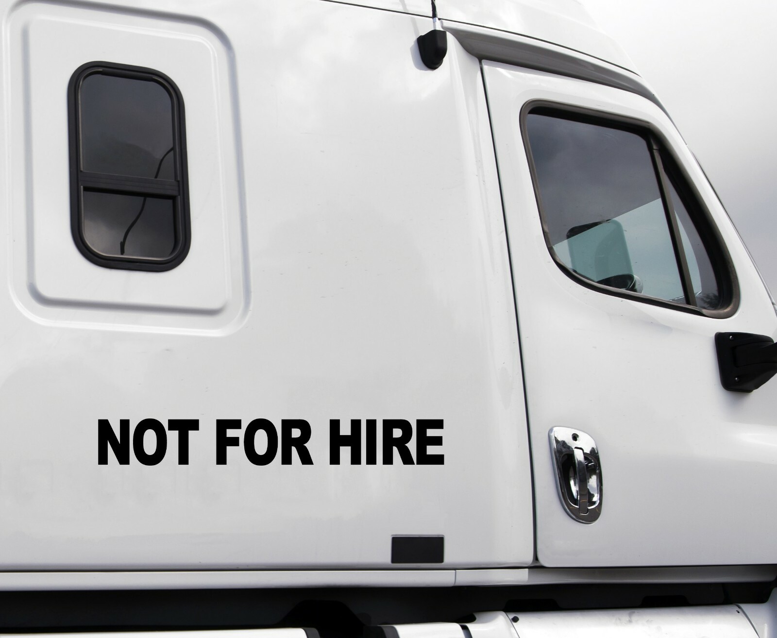 Set of 2 Not For Hire Vinyl Stickers – DOT Truck Limo Labels – Die Cut Decals