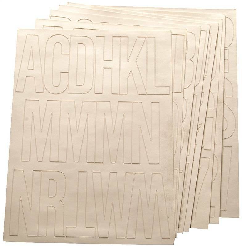NEW HY-KO 30015 3" WHITE VINYL PACK OF (156) NUMBERS & LETTERS 6055875