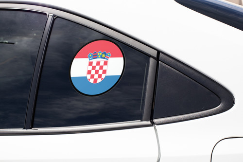 Croatia Flag Circle Sticker Decal