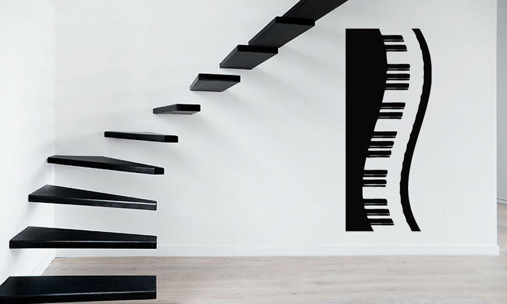 Piano Keys Sound Music Band Positive Mural Wall Art Decor Vinyl Sticker z666
