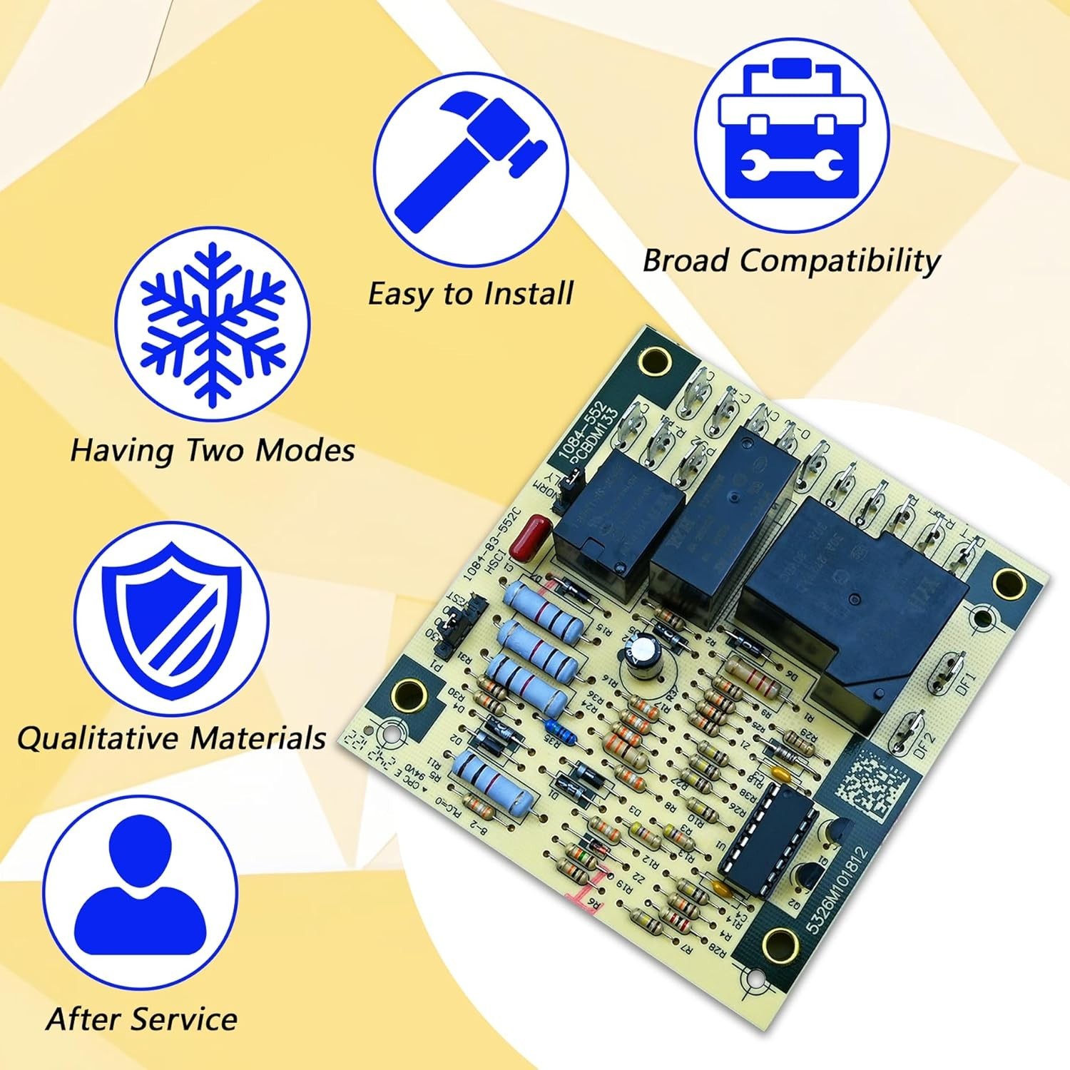 Upgrade PCBDM133S Defrost Control Board Replacement for Goodman and Amana Furnac