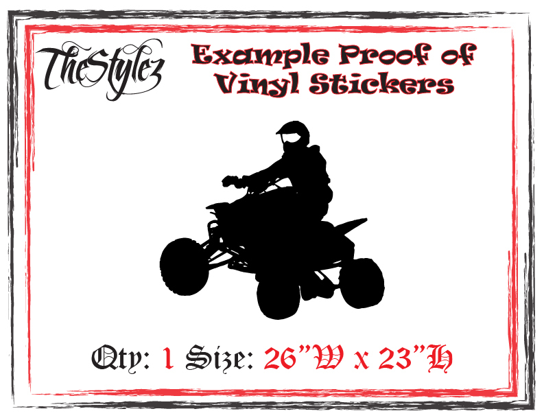 Quad Rider Vinyl Wall Sticker