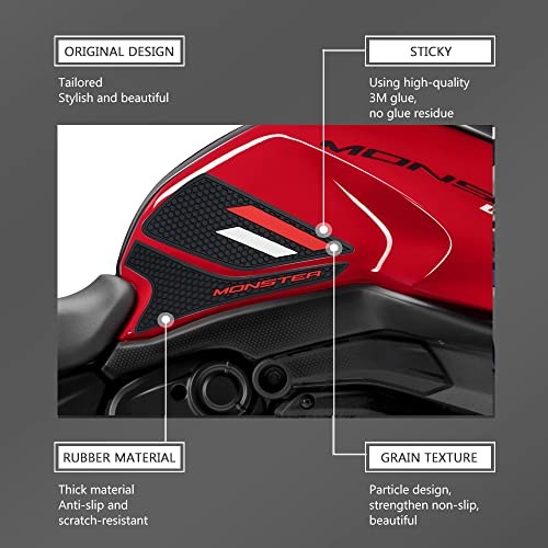 MONSTER 937 monster 950 Motorcycle Sticker Decal Kit Fuel Tank Pad Protector