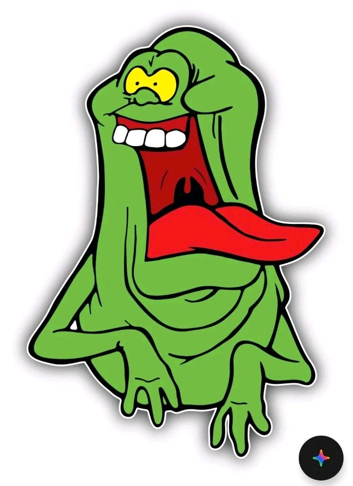 Ghostbusters Cartoon Funny Slimer Sticker Bumper Decal – "SIZES"
