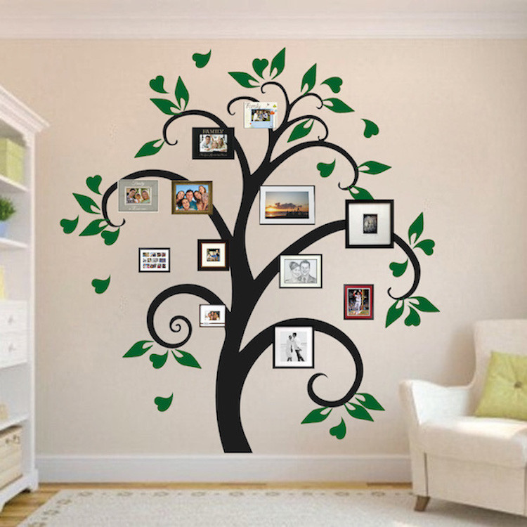 Picture Frame Tree Wall Decal Wallpaper Floral Plant Life Removable Design, g30