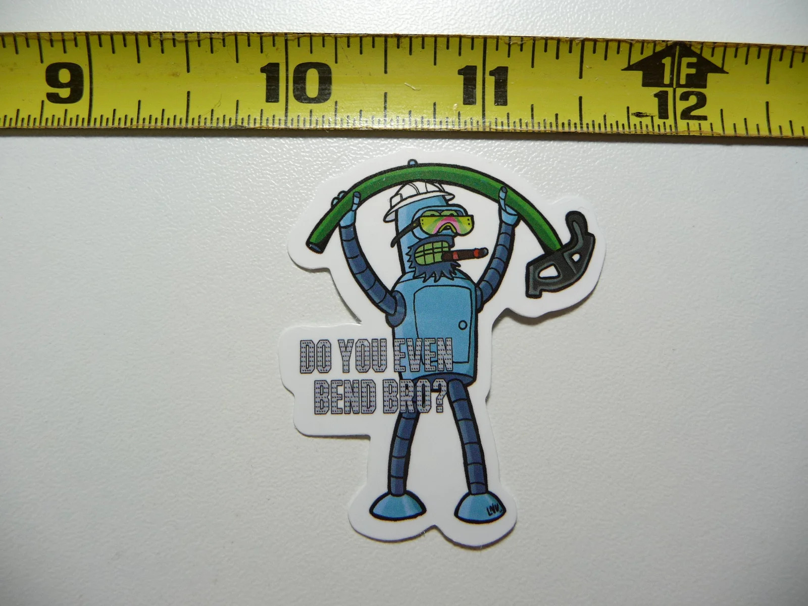 ROBOT PIPEFITTER BEND SMALL STICKER DECAL JOB WORK OCCUPATION FUNNY