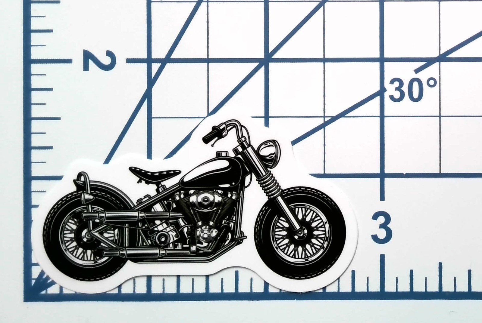 Motorcycle Bobber Vinyl Sticker Custom Chopper Decal Helmet Laptop Toolbox Bike