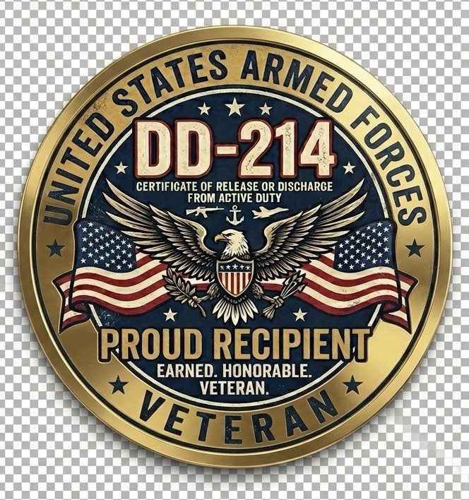 STICKER Vinyl (BUY 2, GET 1 FREE) DD-214 Armed Forces Discharge USA patriotic