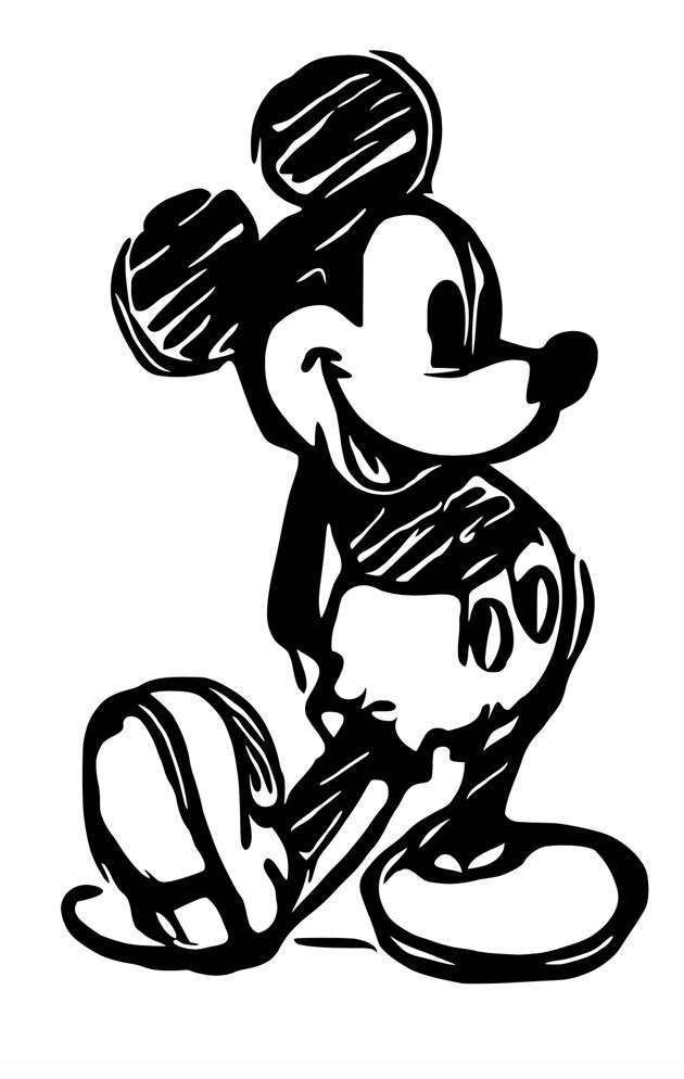 MICKEY MOUSE SKETCH WALT DISNEY DECAL STICKER WINDOW CAR U Pick Color