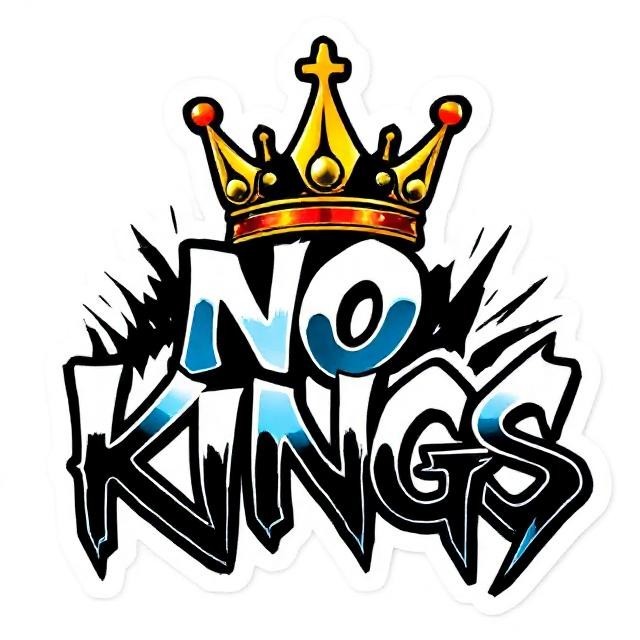 Anti Republican Sticker Trump No Kings Political Humor 45–47