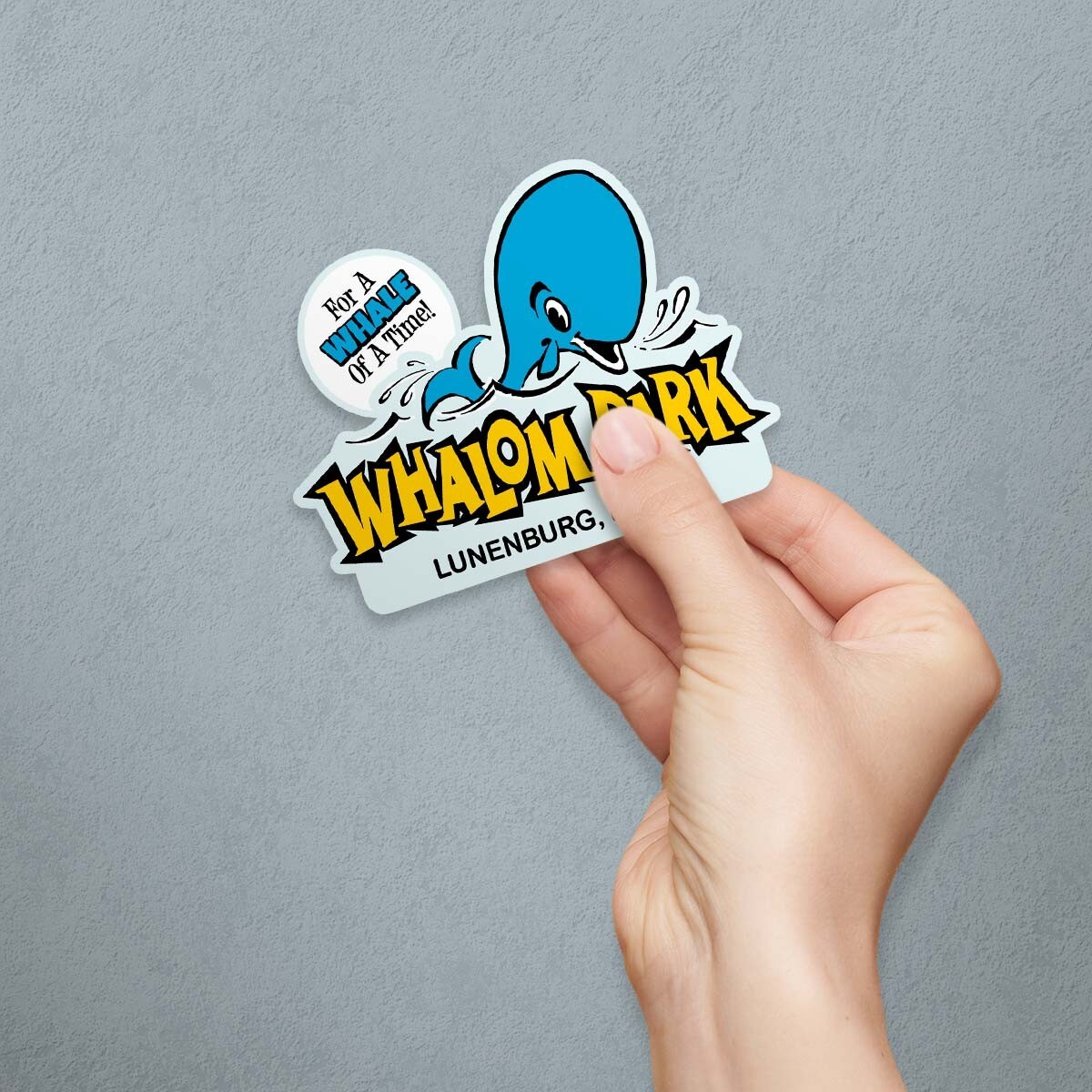 Vinyl Sticker: Whalom Park, Lunenburg Massachusetts, New England Souvenir
