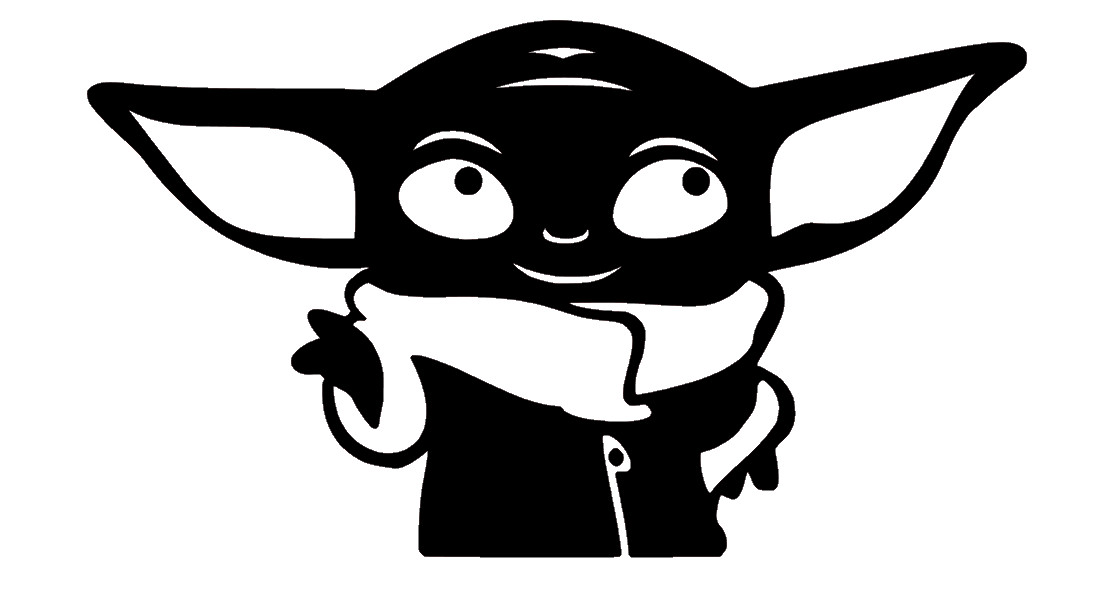 BABY YODA, GROGU, FULL, THE CHILD Decal Stickers for Cars, Window, Laptops,
