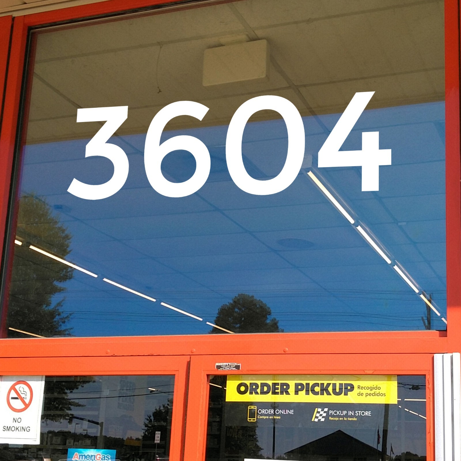 Large Storefront Address Numbers Vinyl Decal Window Montserrat Font