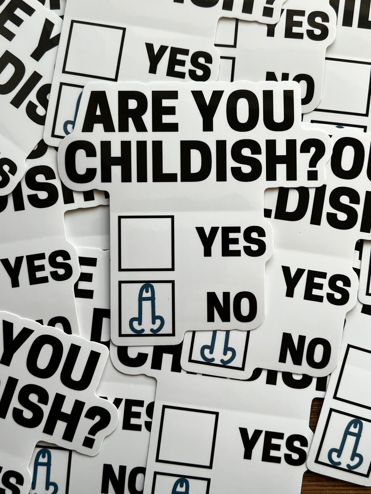 Are You Childish Funny Meme Vinyl Sticker 4 Inch