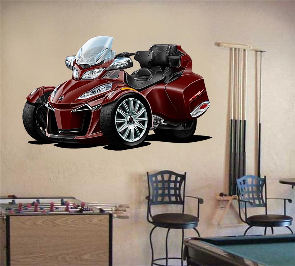Can Am RT Motorcycle Bike Classic Car-toon Wall Art Graphic Sticker