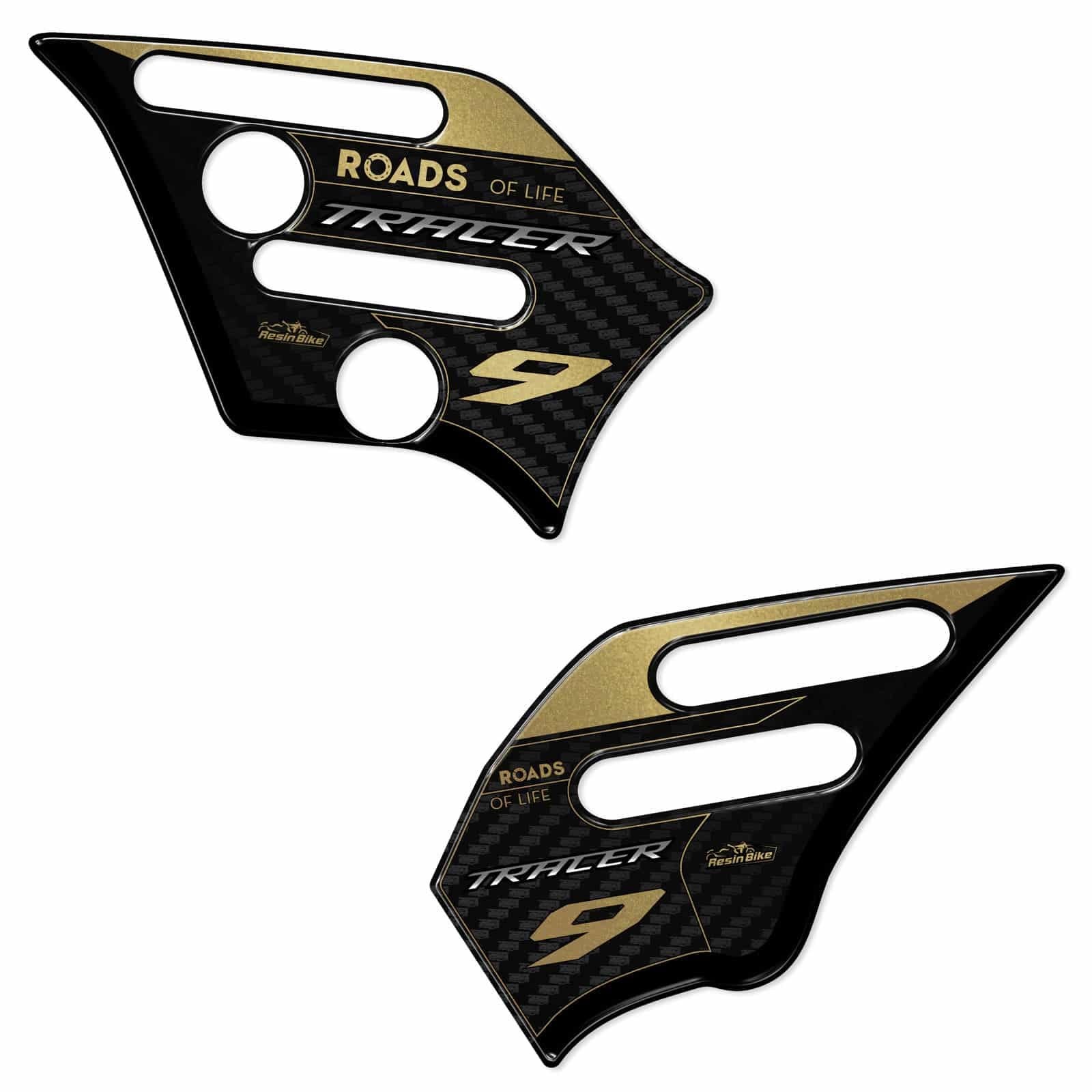 Motorcycle 3D Stickers with Yamaha Tracer 9-9 GT 2021-2024 Gold. Heel Pad Pro…