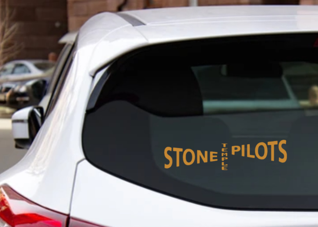 Stone Temple Pilots Car Decal Vinyl Band Logo Glossy Bumper Sticker Grunge Rock