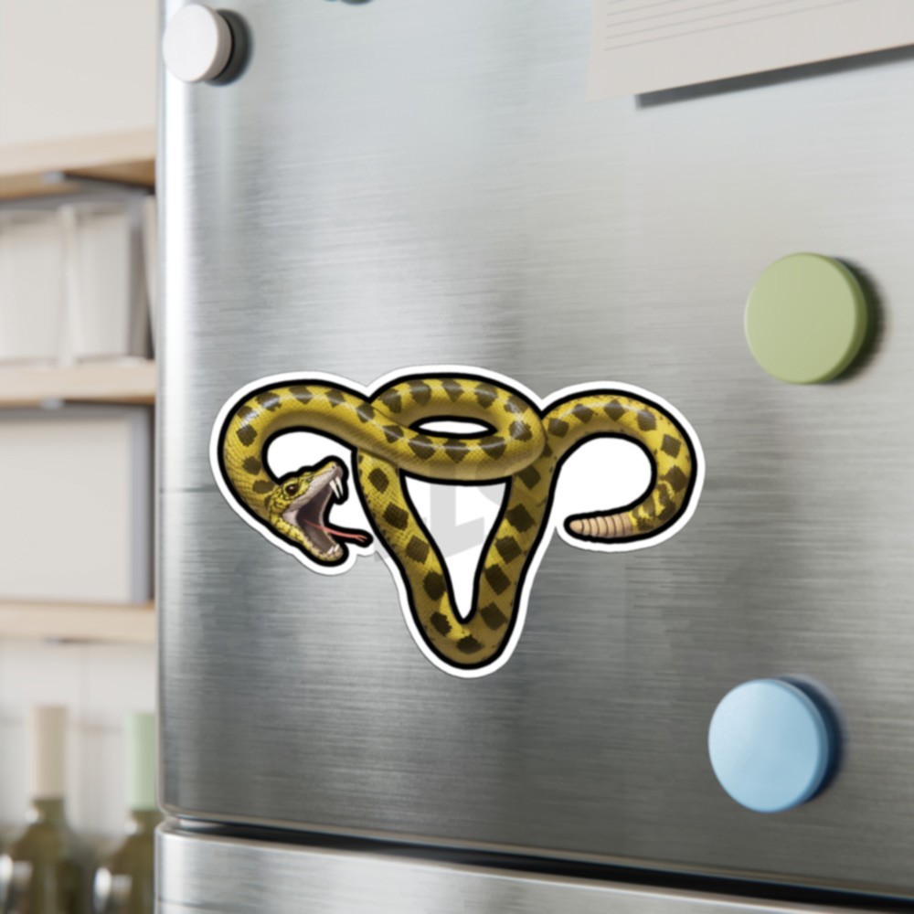 Gadsden Snake Feminist Womens Bodily Autonomy Sticker Laptop Decals – Set of 2