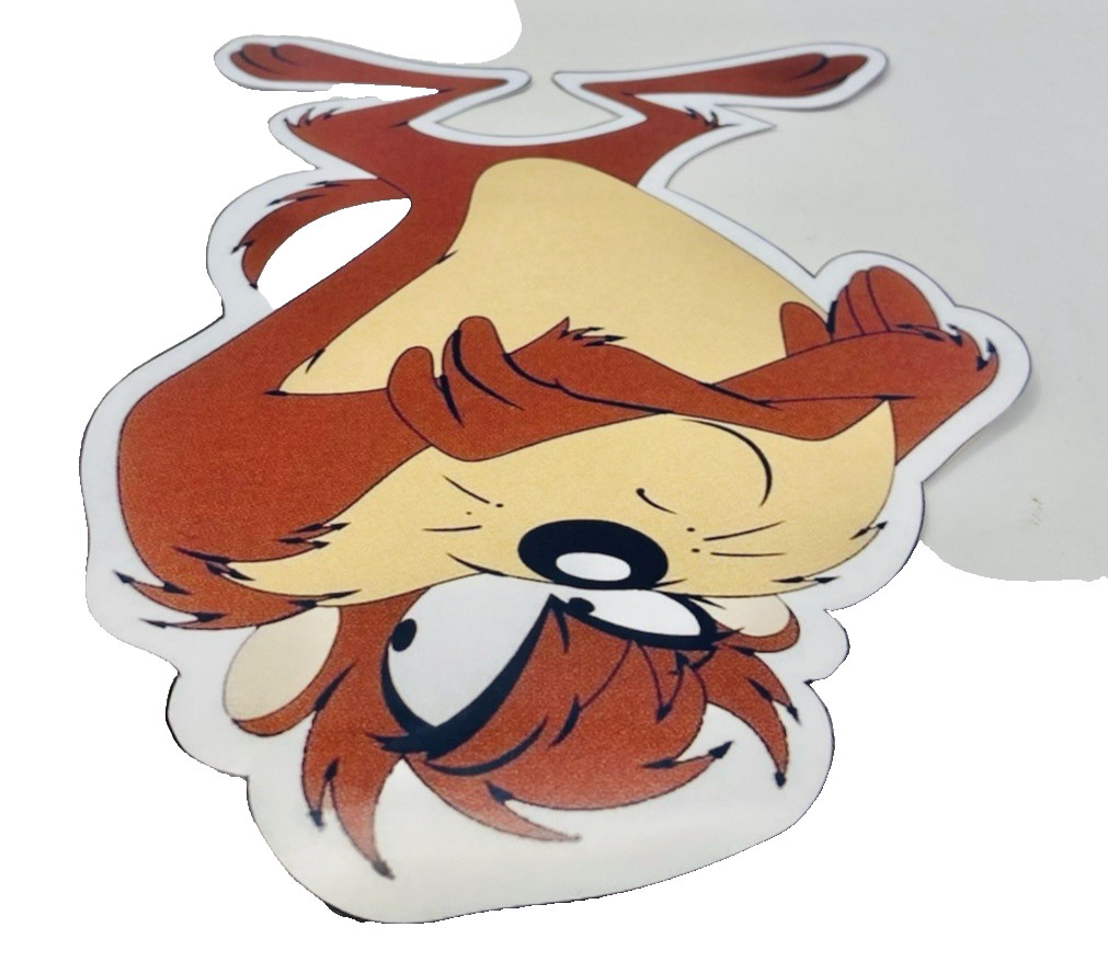Tasmanian Devil Looney Tunes Inspired Waterproof Car Decal Poster Vinyl Sticker