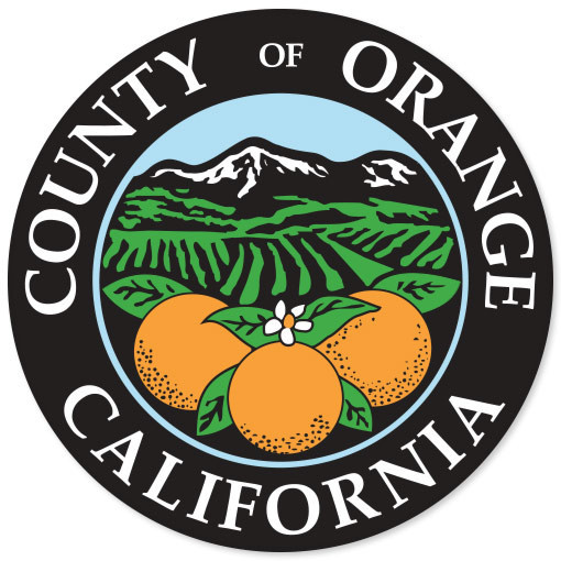Orange County Seal California car bumper window sticker 4" x 4"