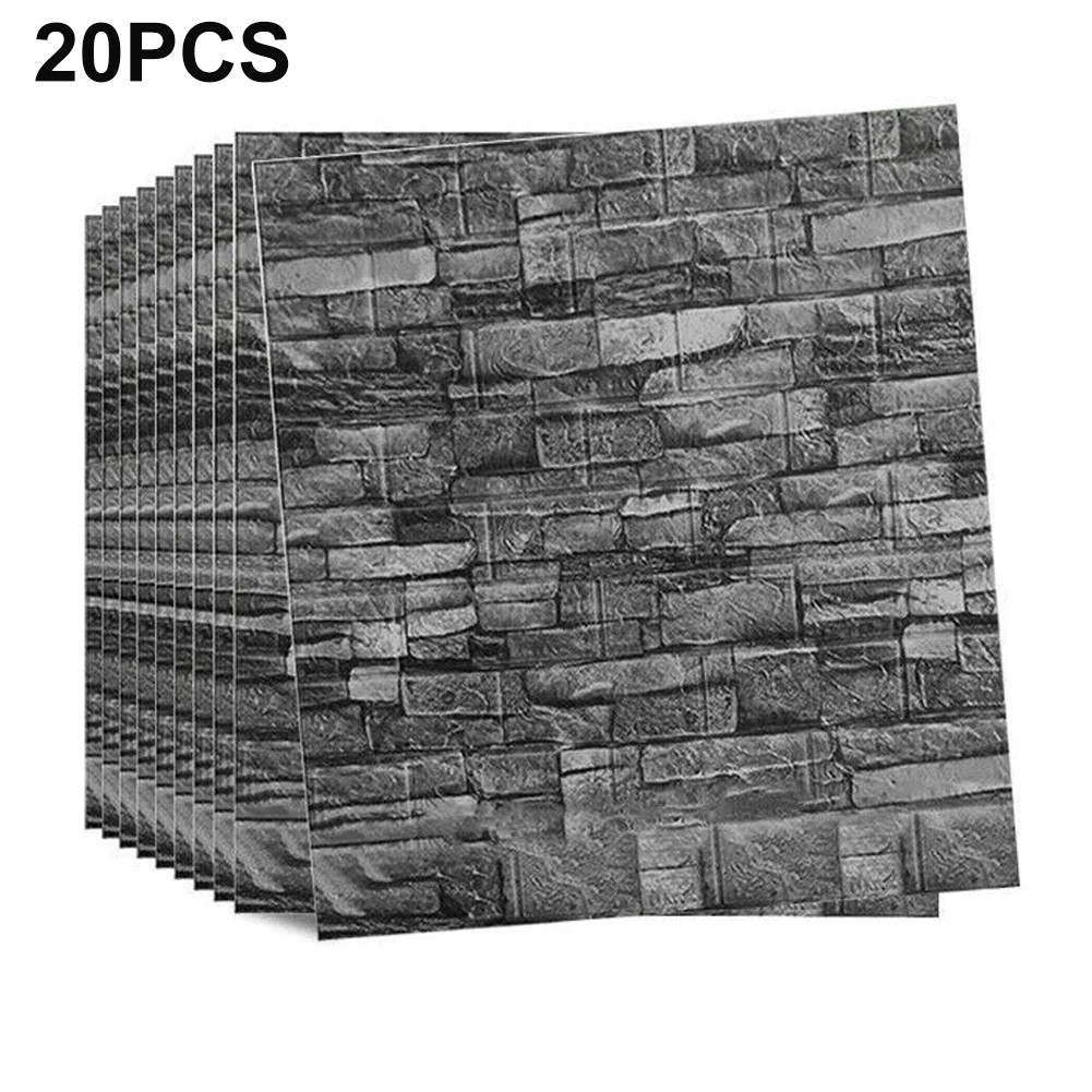 Protect Your Walls with Soft Foam Panel 3D Brick for TILE Design (20 Pieces)