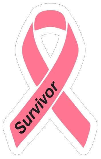Breast Cancer Ribbon Survivor Sticker / Decal R7138