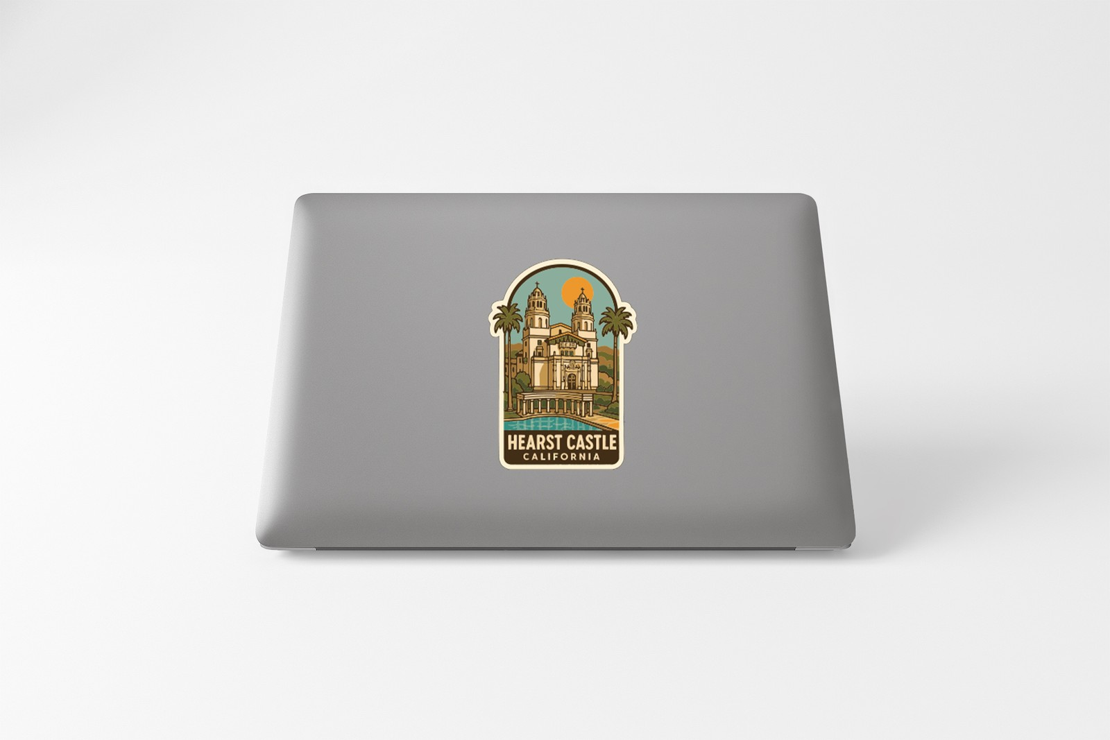 Hearst Castle California Sticker Decal Vinyl Die-Cut Symbolic Landmark Design