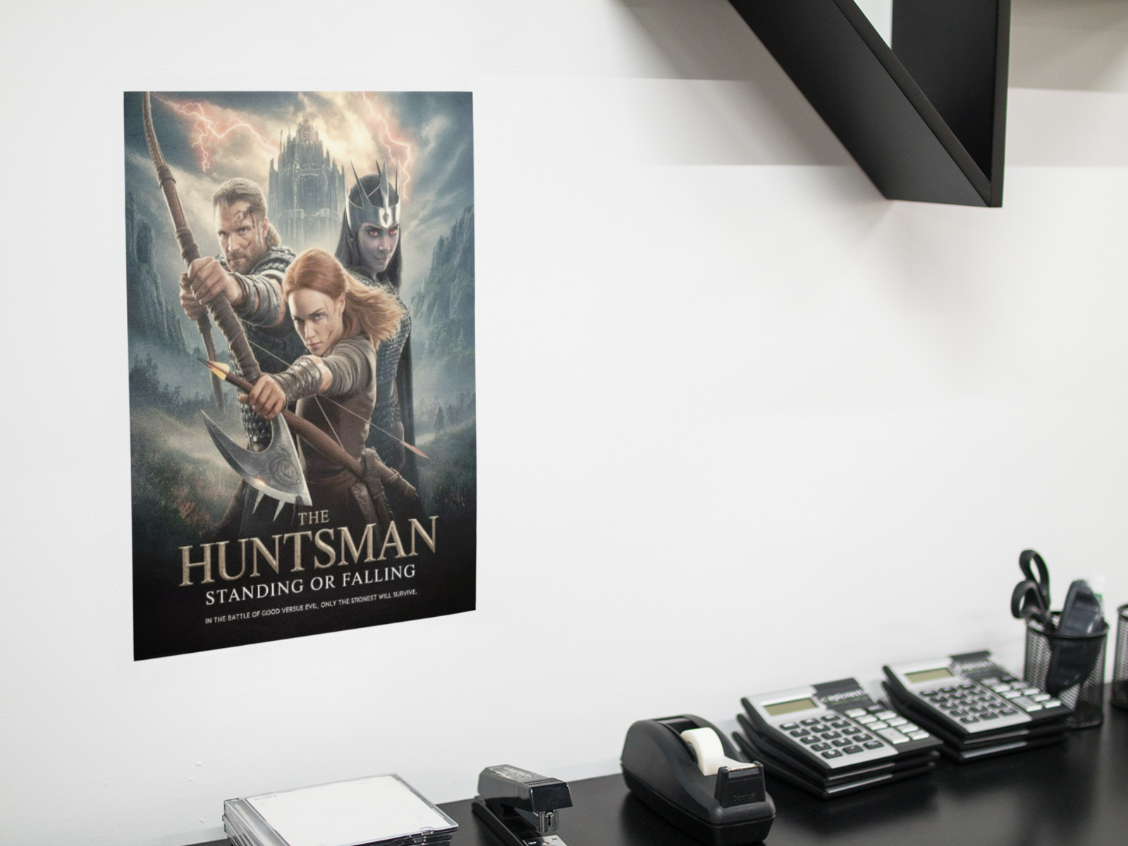 Dark Fantasy Huntsman Movie Style Wall Vinyl Decal Poster Print Removable Adhesi