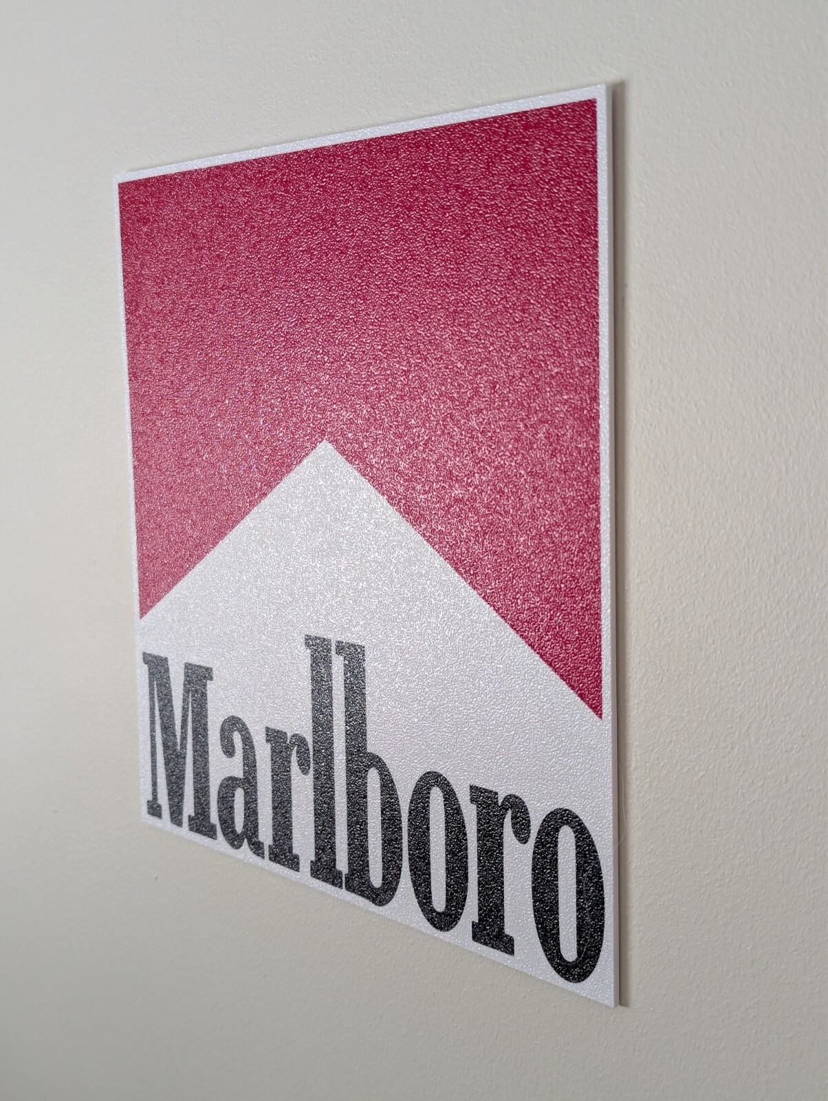Marlboro Logo Wall Sign Smokes Cigarettes Tobacco Western F1 Racing 3d Print