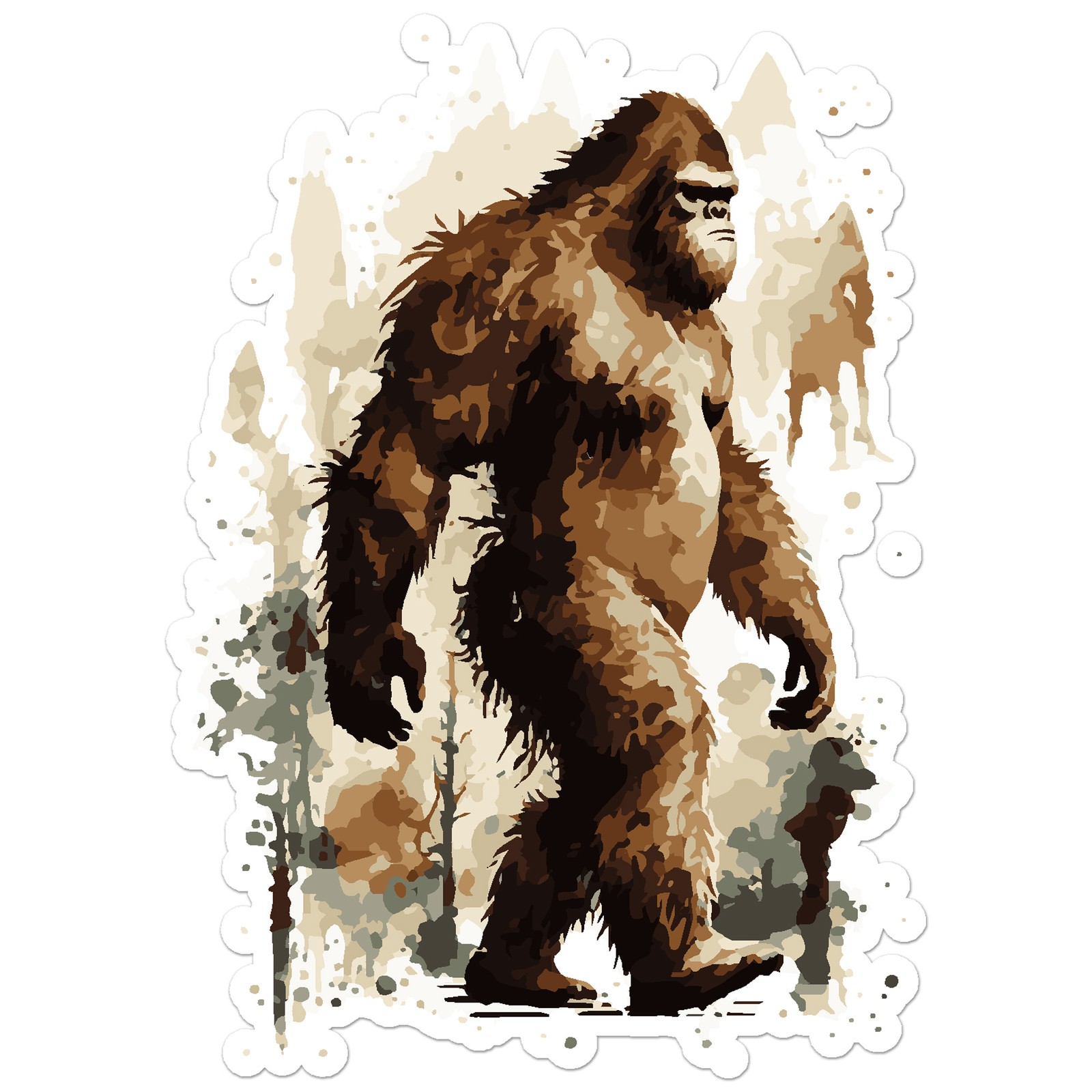 Yeti Bigfoot Sasquatch – Vinyl Decal Sticker – Car Window Laptop – ebn9260