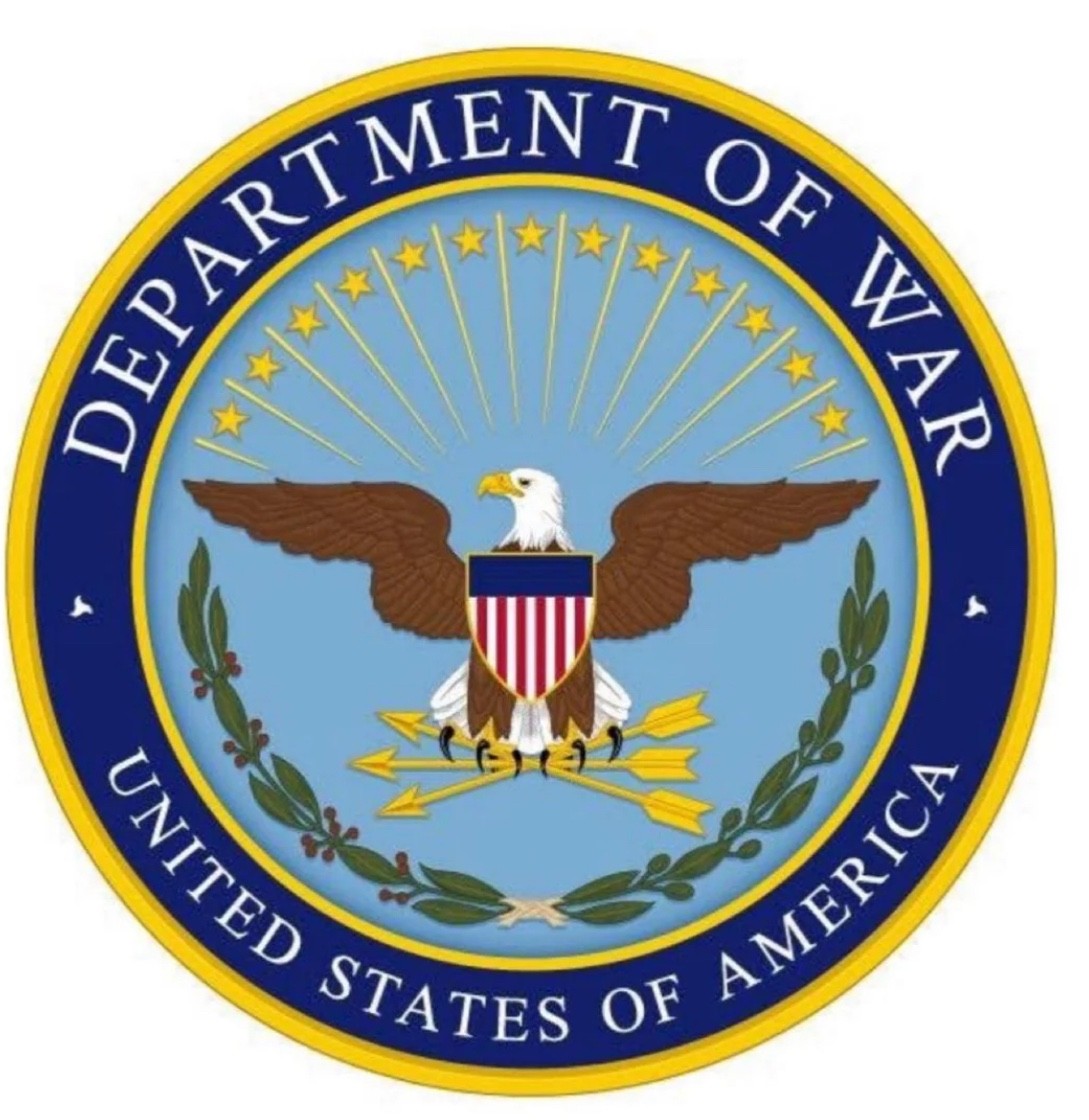 STICKER department of War vinyl laminated glossy DOW trump new patriotic USA