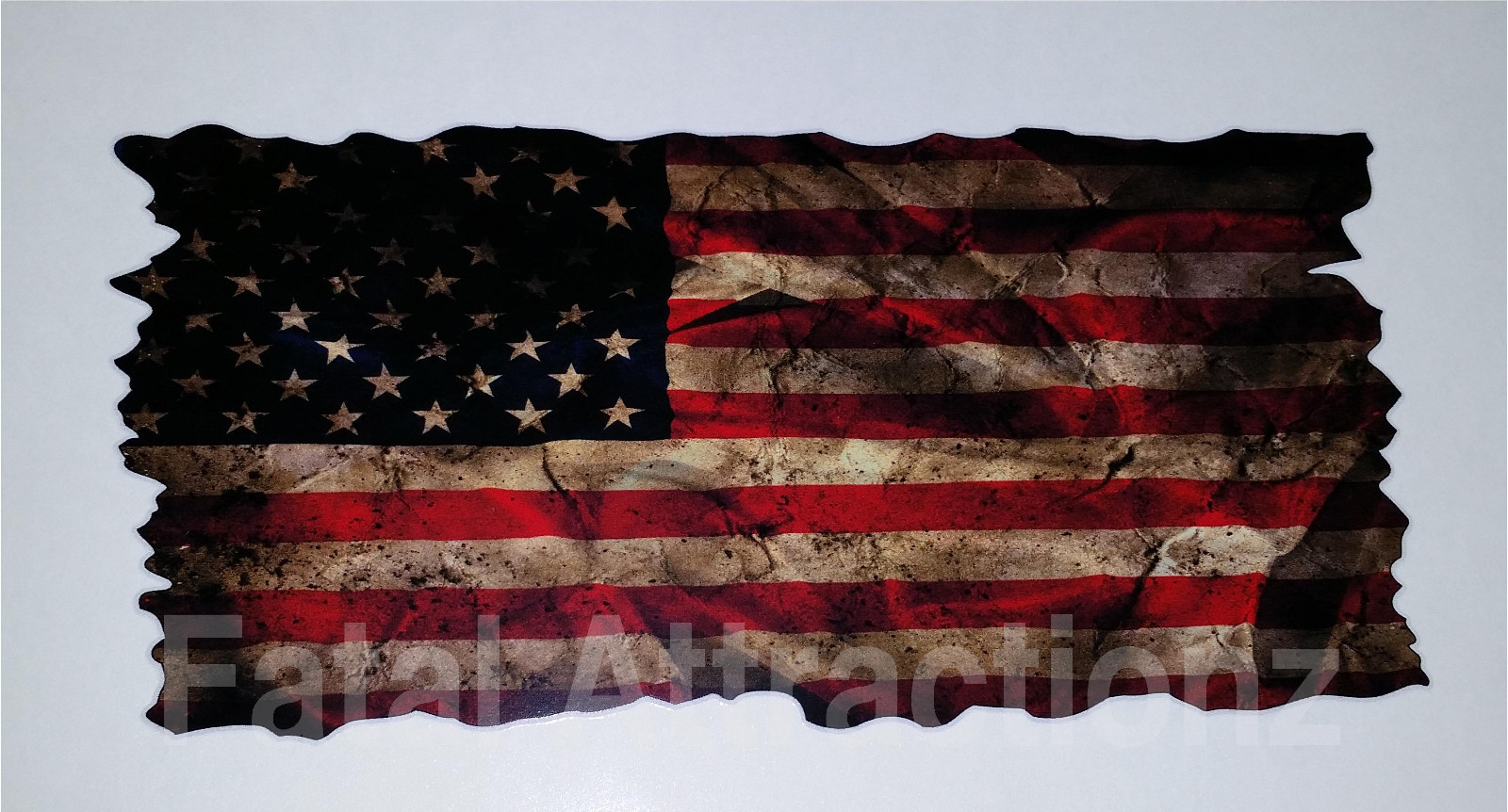 Distressed American Flag Vinyl Decal Sticker USA 2A patriotic United States