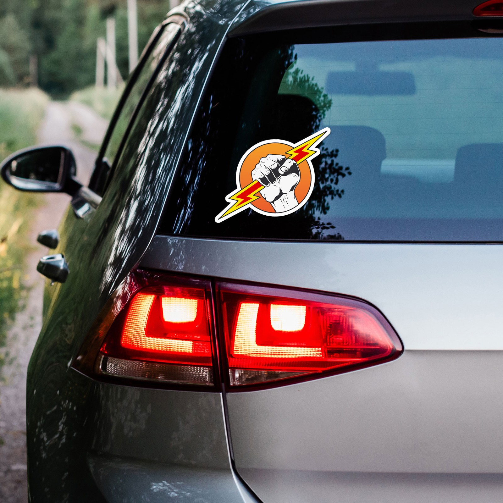 Zeus Lightning Bolt – Vinyl Decal Sticker – Car Window Laptop – ebn9624