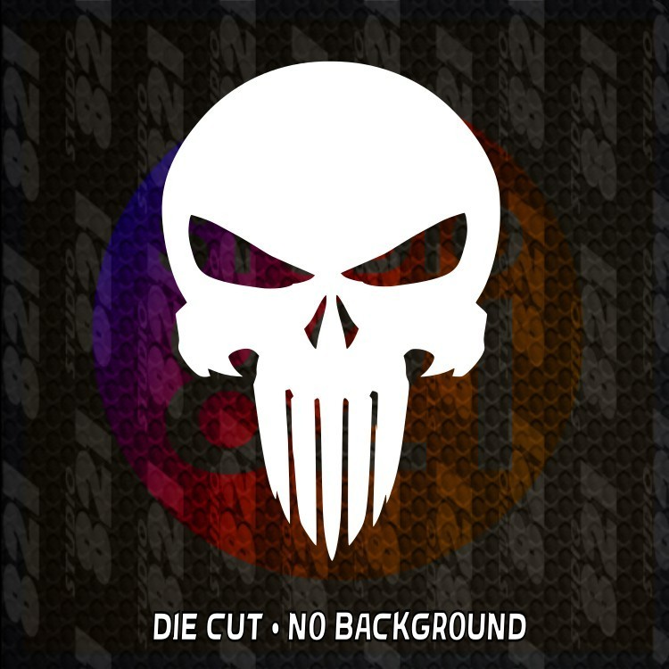 The Punisher Skull Vinyl Sticker Decal – US MADE – Car Truck decal Jeep DC