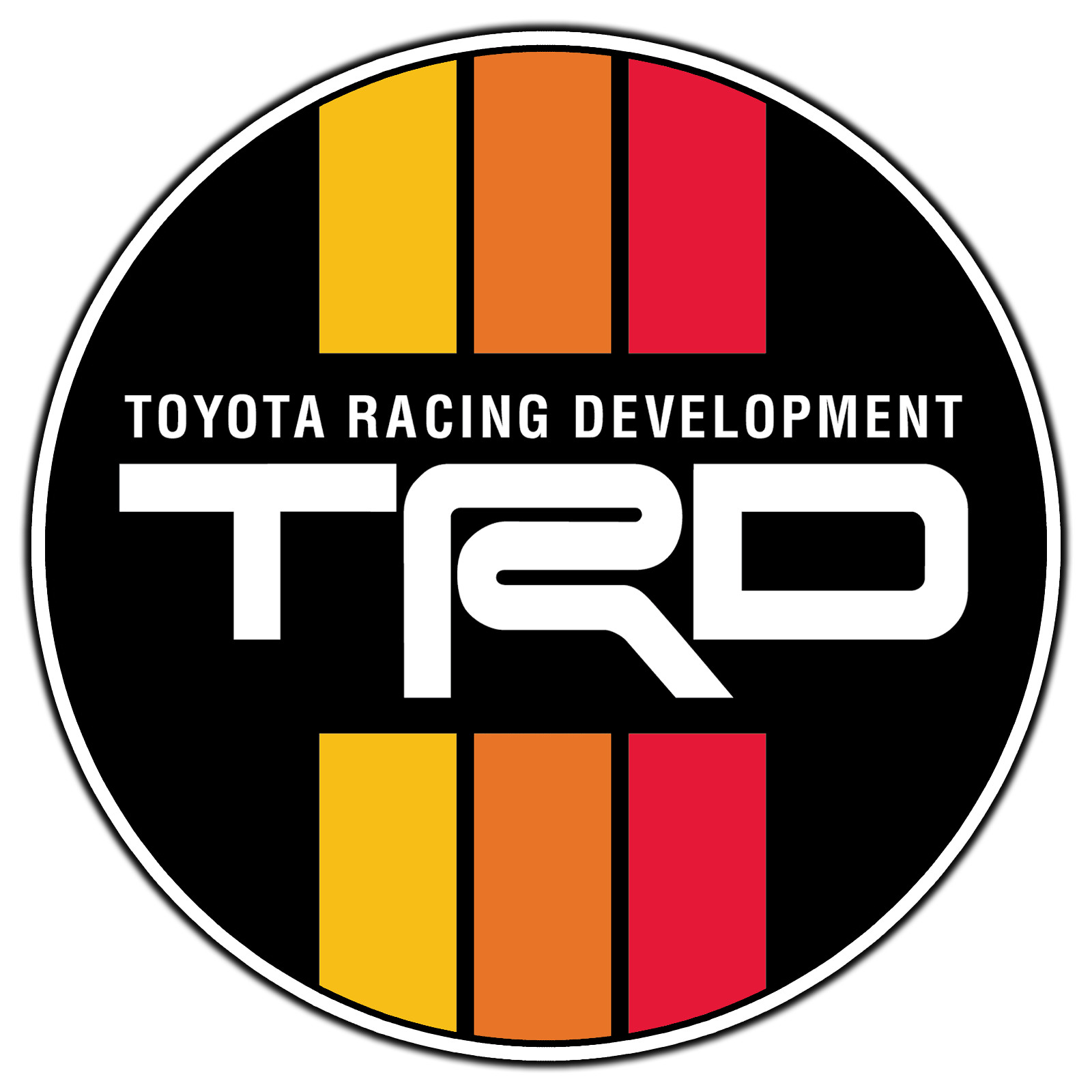 TRD Toyota Racing Circle Logo #4 Sticker Waterproof Vinyl Decal Die-Cut Car