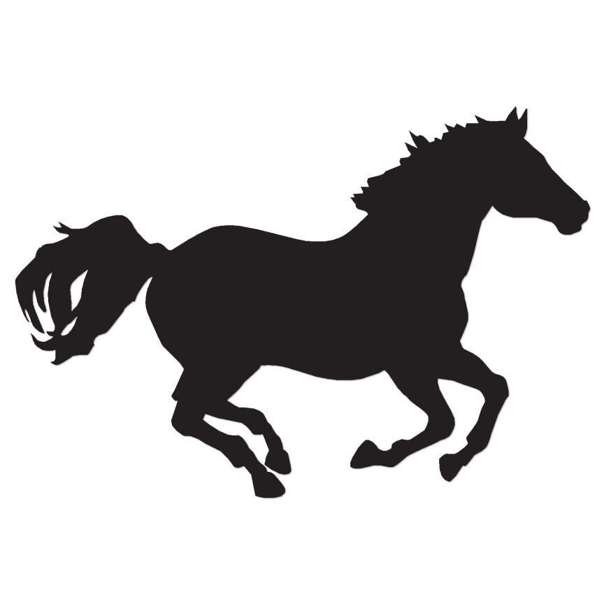 Horse Mustang Running – Vinyl Decal Sticker – Multiple Color & Sizes – ebn382
