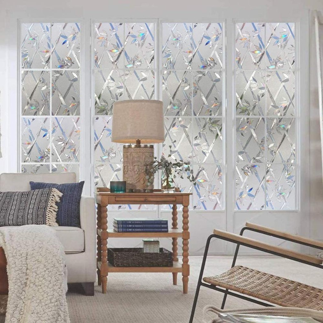 Roll Privacy Window Glass Film Sticker Static Cling 3D Frosted Stained 45*100CM
