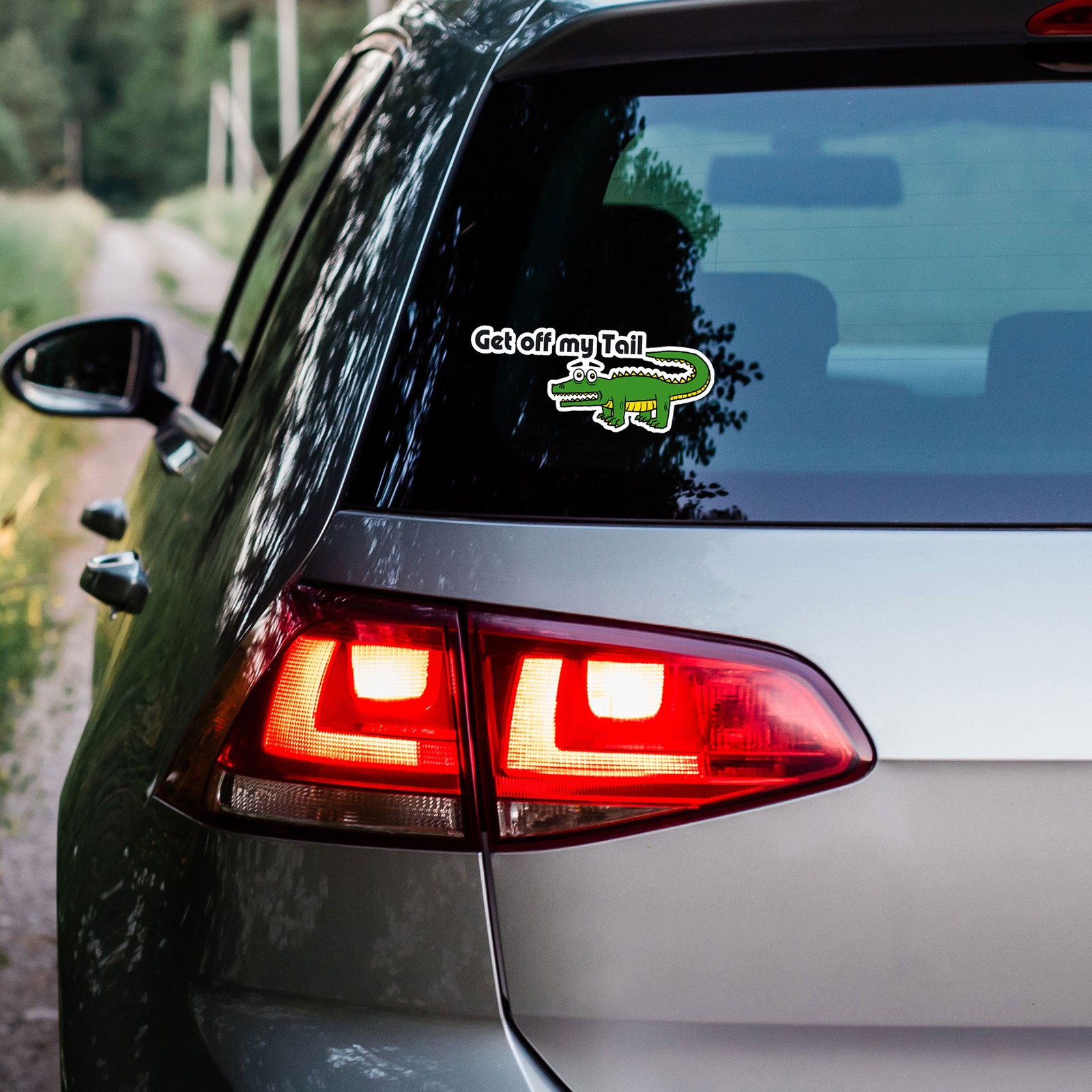 Get Off My Tail Gator – Vinyl Decal Sticker – Car Window Laptop – ebn8279