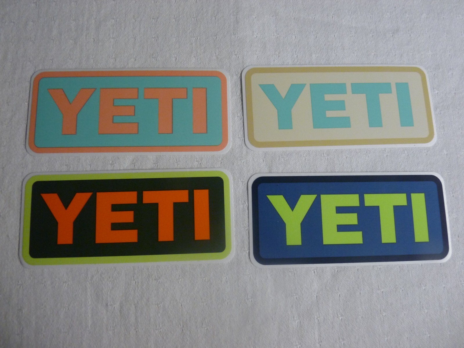 4 – Yeti Sticker/Decals – 4" Multi Colors
