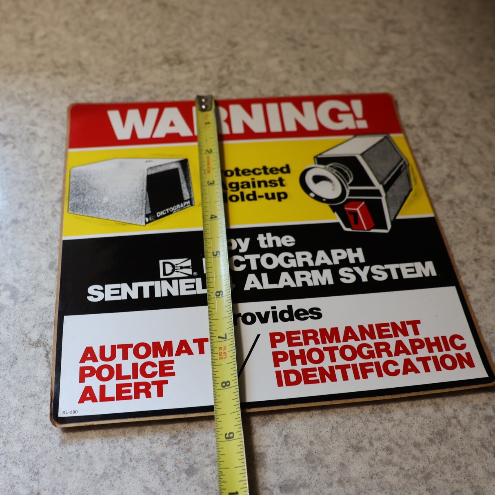 WARNING Protected by Alarm System Sticker -Safety decal sign caution 8 Inch