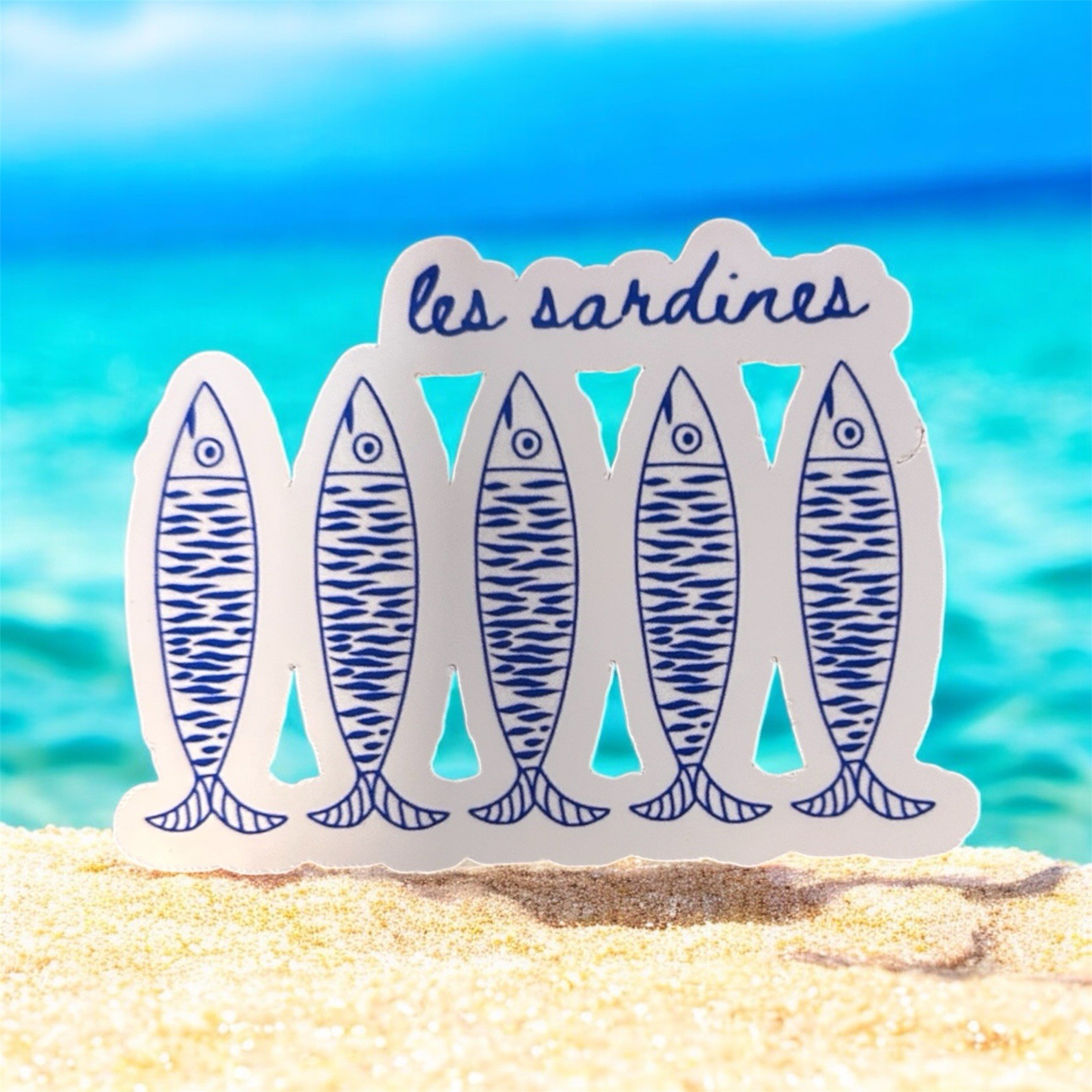 Sardines Handmade Sticker