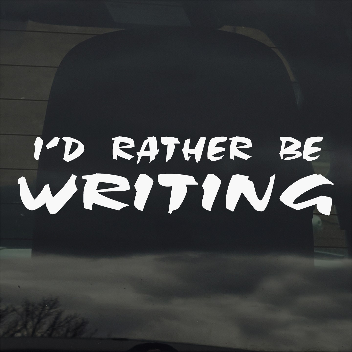 I'd Rather Be Writing Vinyl Decal Sticker for Car Window Laptop & More