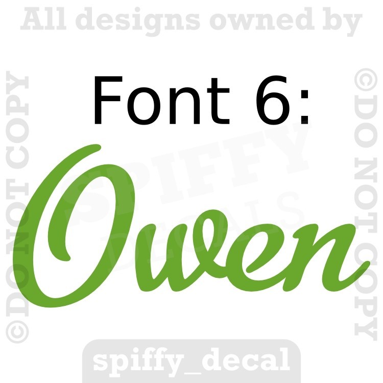 Personalized Custom Single Name Vinyl Wall Decal Sticker Decor Nursery Bedroom
