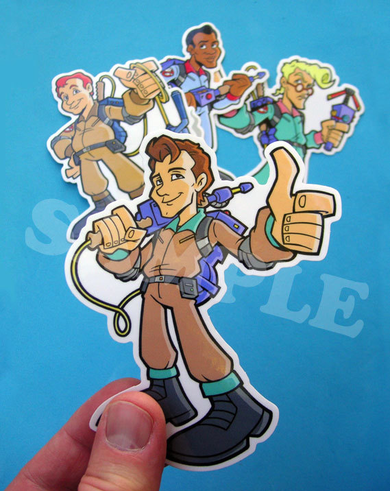 Real Ghostbusters Vinyl Sticker Egon Spengler Ray Peter Venkman Winston Decal
