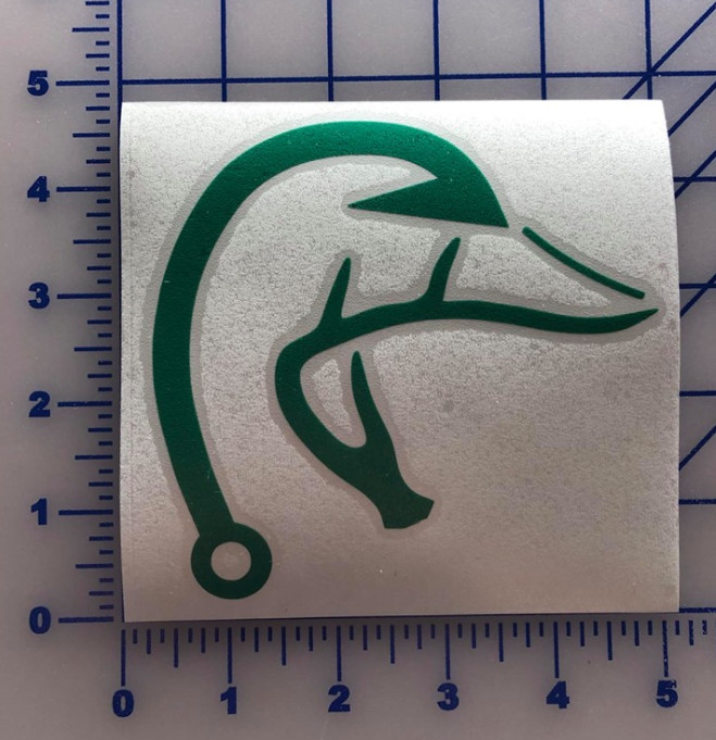 Duck Decal 3.5" 4.5" 5.5" Hunting Fishing Deer Wildlife Hook Outdoors Truck ATV
