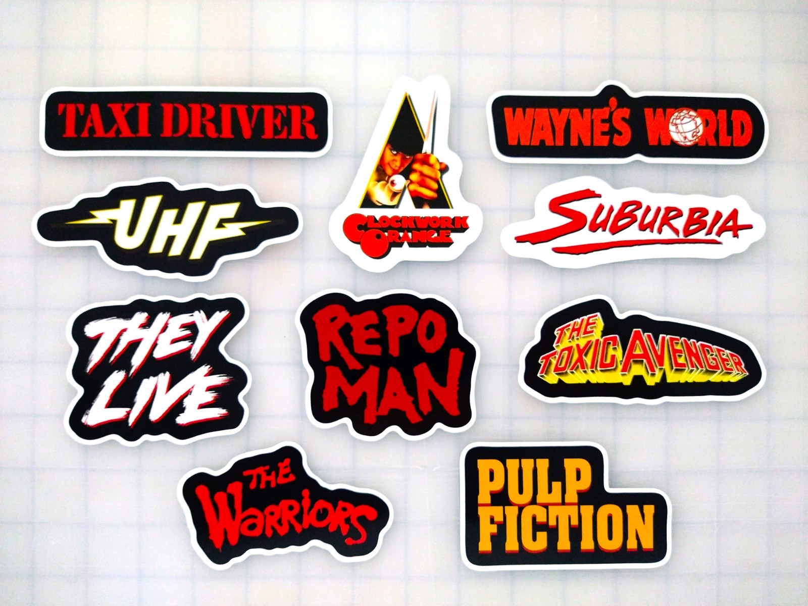 Classic Movie Sticker Lot (10 Stickers) SET 4 stoner punk metal comedy action