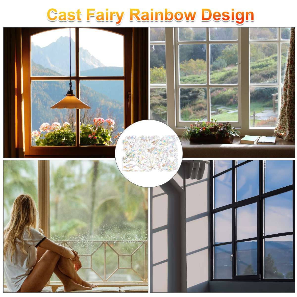 Hummingbird Static Window Clings anti Collision Window Decals for Bird Strikes