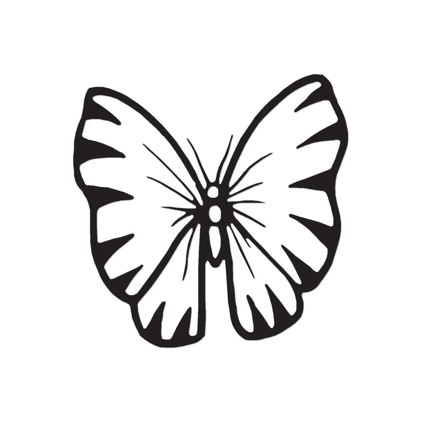 Butterfly Moth Art Monarch – Decal Sticker – Multiple Colors & Sizes – ebn2244