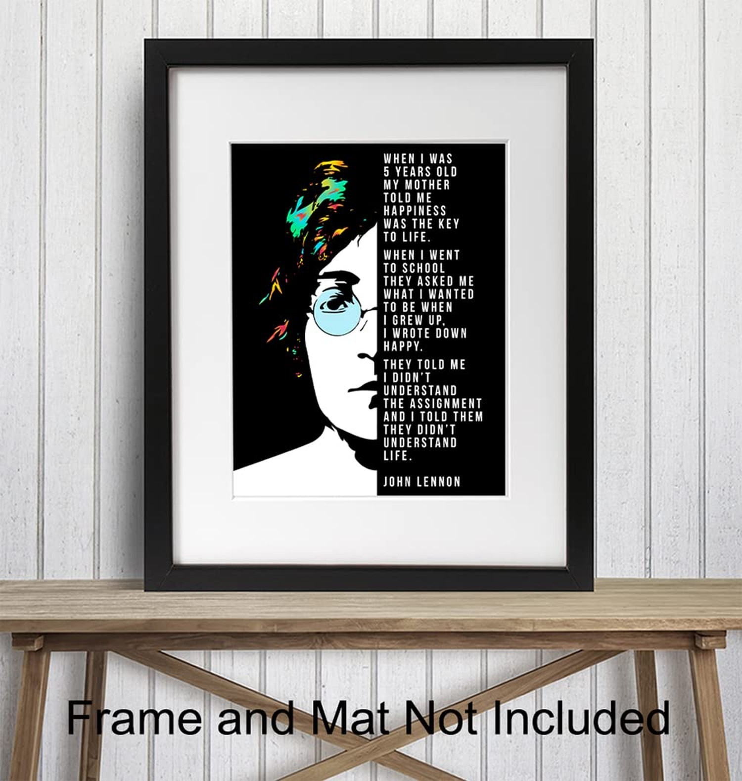 Quote Wall Decor Print – Funny Inspirational 8×10 Home Art for Bedroom, Livin…